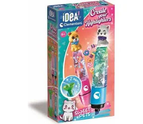 Clementoni IDEA Kreativset zum Herstellen von Sweet Pets Textmarkern / ab 6 Jahren