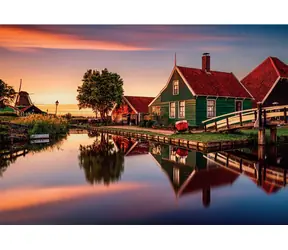 Clementoni 31734 Puzzle Historisches Dorf Zaanse Schans 1500 Teile / ab 10 Jahren
