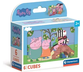 Clementoni Bilderwürfel Peppa Pig, 6 Würfel / ab 2 Jahren