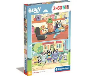 Clementoni 24813 Puzzle Bluey 2x60 Teile / ab 4 Jahren