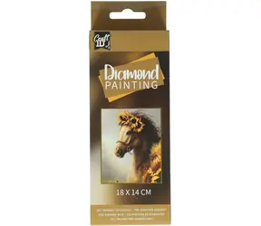 CRAFT ID Diamantmalerei Pferd 14x18cm