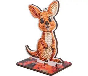 CRYSTAL ART Diamantmalerei auf dem Boden: Känguru