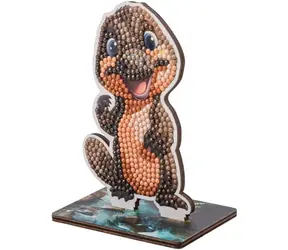 CRYSTAL ART Diamantmalerei auf dem Boden: Schnabeltier