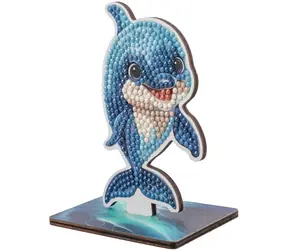 CRYSTAL ART Diamantmalerei Ozean: Delfin