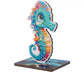 CRYSTAL ART Diamantmalerei Ozean: Seepferdchen