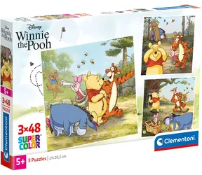 Clementoni 25063 Puzzle Winnie Puuh 3x48 Teile / ab 5 Jahren
