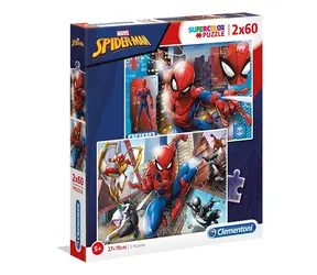 Clementoni 21608 Puzzle Spiderman: In Action 2x60 Teile / ab 5 Jahren