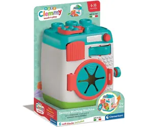Clementoni Soft Clemmy Einsetzbare sensorische Waschmaschine mit Würfeln / ab 6 Monaten
