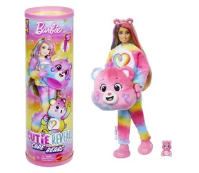 Mattel Barbie CUTIE REVEAL Barbie und die Care Bears Serie 2 rosa / ab 3 Jahren