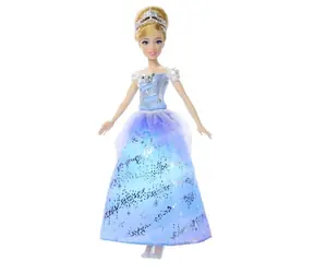 Mattel Disney Princess Cinderella Puppe mit Licht und Sound / ab 3 Jahren