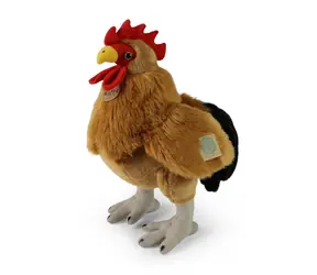 Rappa Plüschhahn, stehend, 34 cm / UMWELTFREUNDLICH / ab 0 Monaten