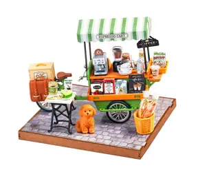 Robotime 3D-Holzpuzzle Kaffeewagen / 162 Teile / ab 14 Jahren
