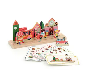 Vilac Holzpuzzlespiel: Bau es richtig! Stadt / ab 3 Jahren