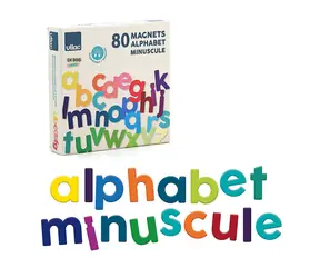 Vilac Magnetisches Holzalphabet, Kleinbuchstaben, 80 Stück / ab 3 Jahren
