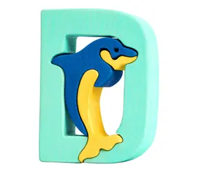 Fauna Alphabet Buchstabe D Delfin / ab 3 Jahren