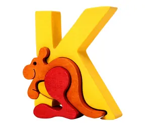 Fauna Alphabet Buchstabe K Känguru / ab 3 Jahren