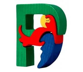 Fauna Alphabet Buchstabe P Papagei / ab 3 Jahren