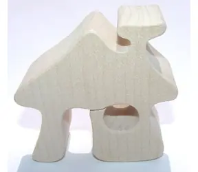 Fauna Holzhaus natürlich / ab 3 Jahren