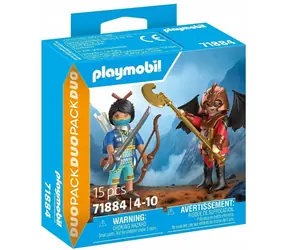 Playmobil Doppelpack 71884 Ritter von Novelmore gegen Burnham Raider / Anzahl der Teile: 15 / ab 4 Jahren