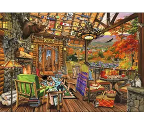 BlueBird Puzzle Adirondack Veranda / 1000 Teile / ab 14 Jahren
