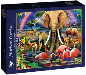 BlueBird Puzzle Afrikanische Savanne / 1000 Teile / ab 14 Jahren