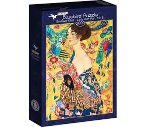 BlueBird Puzzle Dame mit Fächer / 2000 Teile / ab 14 Jahren
