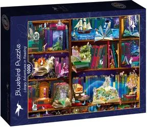 BlueBird Puzzle-Abenteuer in der Bibliothek / 1000 Teile / ab 14 Jahren