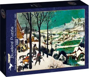 BlueBird Puzzle Jäger im Schnee (Winter) / 1000 Teile / ab 14 Jahren