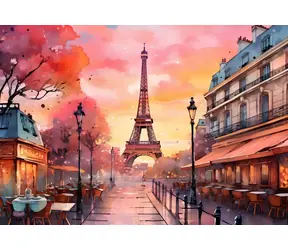 BlueBird Puzzle Paris und die Grande Dame / 1000 Teile / ab 14 Jahren