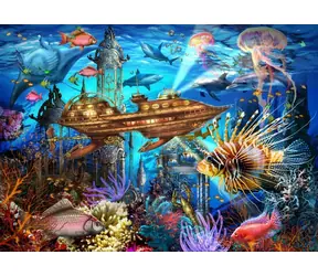 BlueBird Puzzle Unterwasserstadt / 500 Teile / ab 9 Jahren
