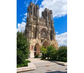 BlueBird Puzzle Ansicht der Kathedrale von Reims / 1000 Teile / ab 14 Jahren