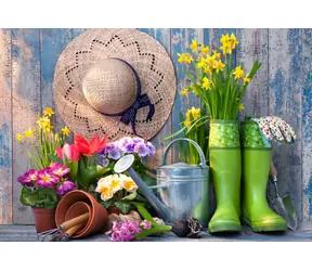 BlueBird Puzzle „Gartenarbeit leicht gemacht“ / 1000 Teile / ab 14 Jahren