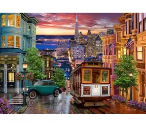 BlueBird Puzzle Straßenbahn in San Francisco / 1000 Teile / ab 14 Jahren