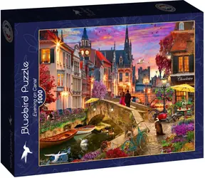 BlueBird Puzzle Abend am Kanal / 1000 Teile / ab 14 Jahren