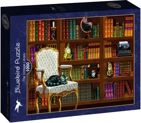 BlueBird Puzzle Vintage Bibliothek / 1000 Teile / ab 14 Jahren