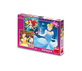 Dino Puzzle Disney Happy Princesses / 3x55 Teile / ab 5 Jahren