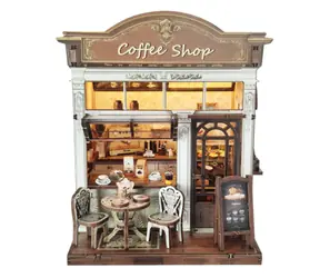 2Kids Toys Miniaturhaus-Laden mit Café