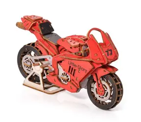 Little Story 3D-Holzpuzzle Grand Prix rot
