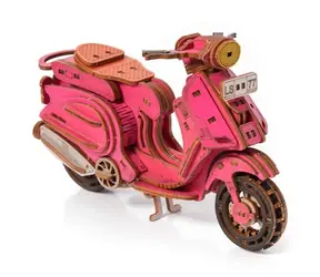 Little Story 3D-Holzpuzzle Sting Scooter rosa