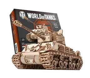 Little Story 3D-Holzpuzzle WORLD of Tanks M4A3E8 Sherman