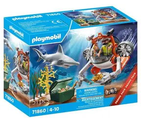 Playmobil 71860 Schatzsuche mit U-Boot / Anzahl der Teile: 51 / ab 4 Jahren