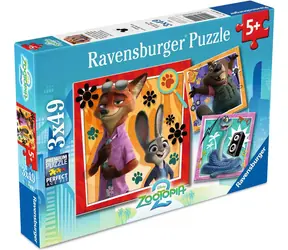 Ravensburger 120043690 Zootropolis: Tierstadt / 3 x 49 Teile / ab 5 Jahren 