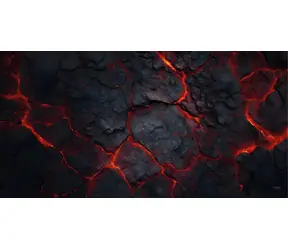 TLAMA Games Spielmatte 120 x 90 cm (4'x3') - verschiedene Motive (Neopren, genäht, Spielmatte) Lava (Lava)