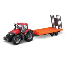 Bburago FARMLAND Case IH Optum CVX 300 Sattelzugmaschine mit Niederflurausleger / 10 cm / ab 3 Jahren