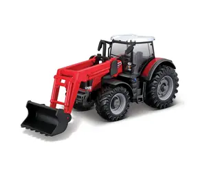 Bburago FARMLAND Massey Ferguson 8740S Traktor mit Frontlader / 10 cm / ab 3 Jahren