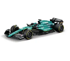 Bburago RACE Formel F1 in einer dekorativen Box - Aston Martin AMR23 (2023) #18 Lance Stroll / 1:43 / ab 14 Jahren