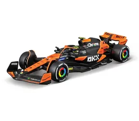 Bburago RACE Formel F1 in einer dekorativen Box - McLaren MCL38 (2024) #4 Lando Norris / 1:43 / ab 14 Jahren