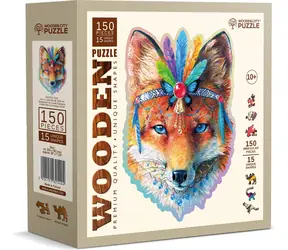 Wooden City Holzpuzzle Mystischer Fuchs 150 Teile / ab 10 Jahren