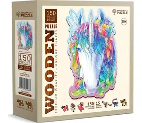 Wooden City Holzpuzzle Stilvolles Einhorn 150 Teile / ab 10 Jahren