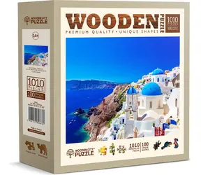 Wooden City Holzpuzzle Santorini - Griechenland 1010 Teile / ab 14 Jahren